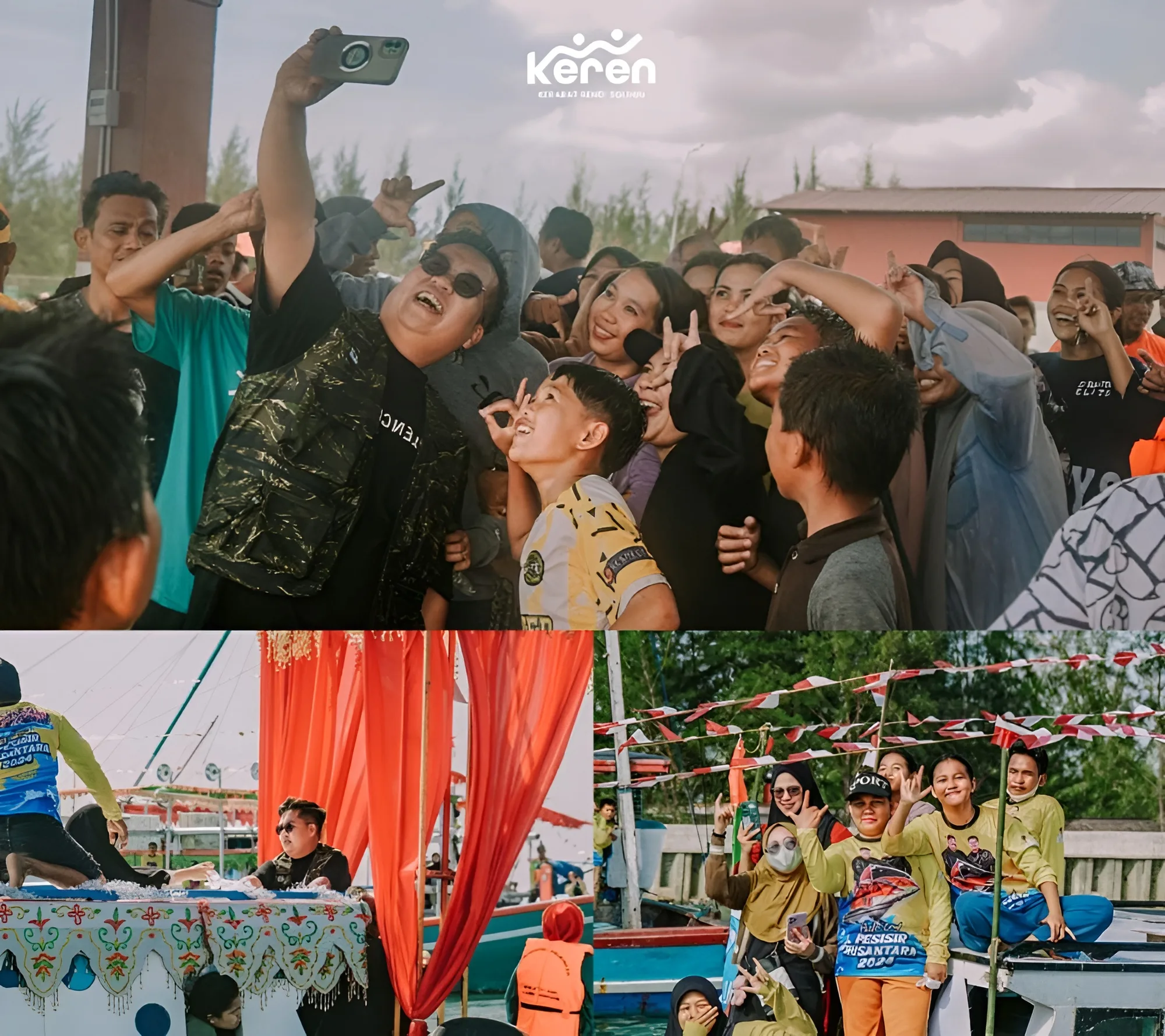 Foto: Wakil Bupati Kukar Rendi Solihin, dan Suasana Pesta Laut Pesisir Nusantara 2024.