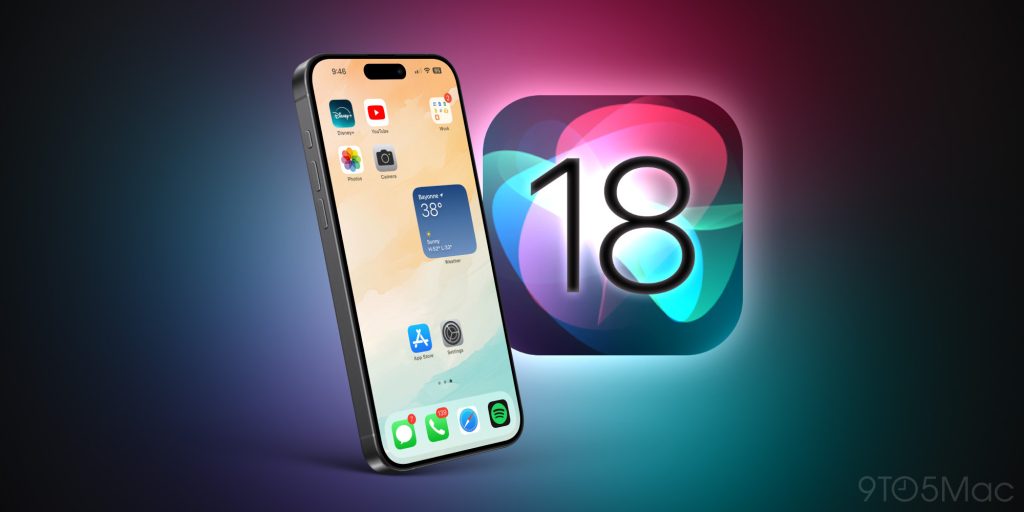Ilustrasi Apple dengan Sistem Operasi Terbaru iOS 18