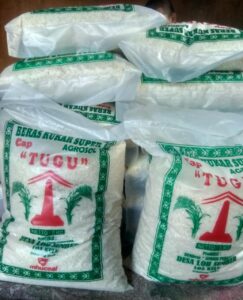 Foto : Beras Cap Tugu yang diproduksi oleh BUMDes Sumber Purnama (Istimewa)