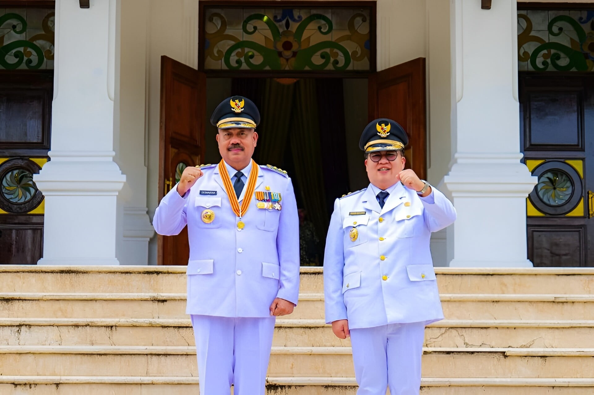 Foto: Bupati Kukar Edi Damansyah dan Wakil Bupati Kukar Rendi Solihin Memperingati HUT RI ke-79. (Istimewa)