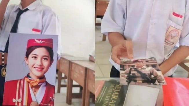 Foto: Seorang guru di pedalaman Kalimantan tengah membagikan foto siswa-siswinya yang telah diedit menggunakan teknologi AI.