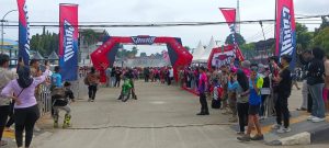 Trail Arjuna Adventure Kukar 2025 di halaman Stadion Rondong Demang, Tenggarong